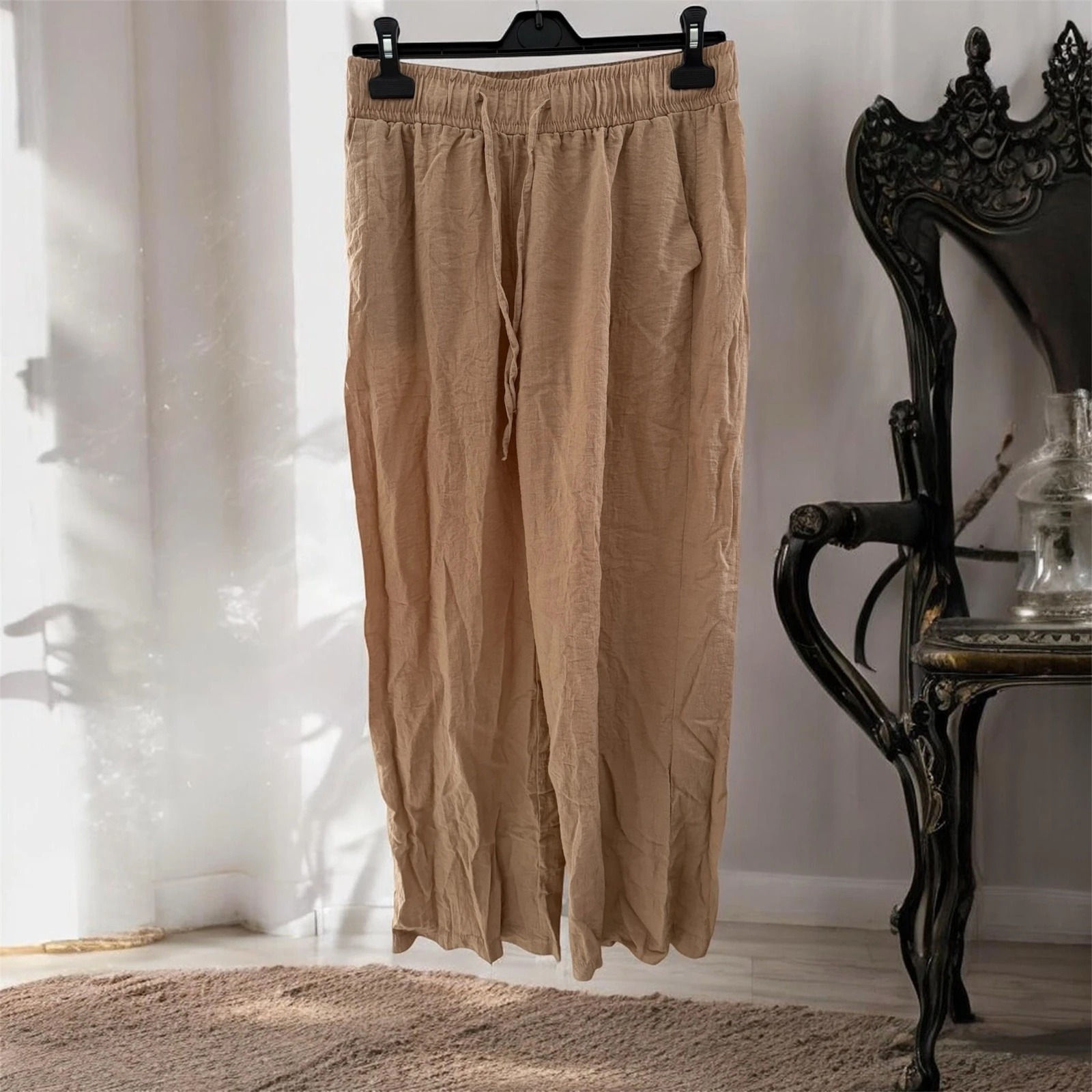 Pantalon fluide beige – Taille 38